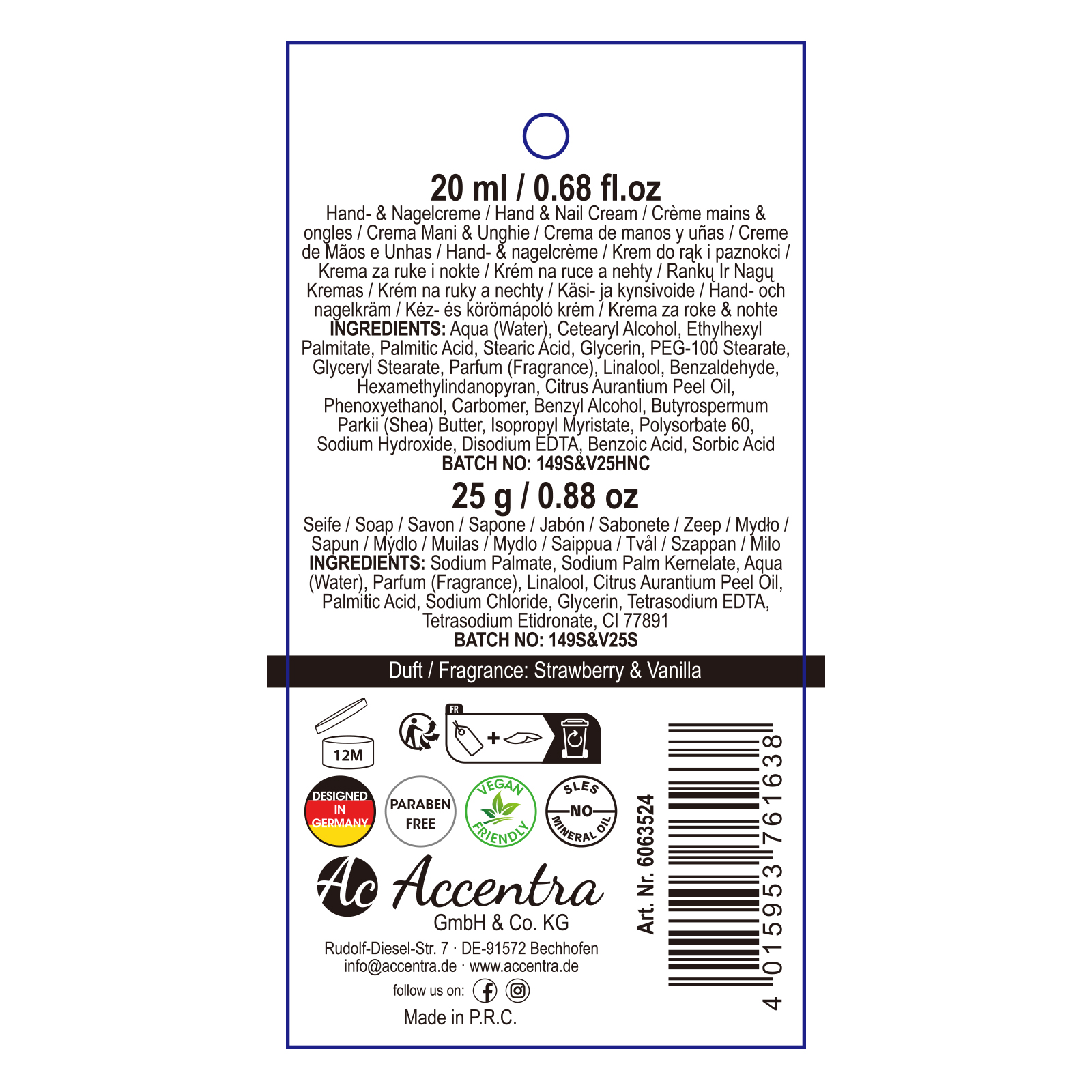 Handpflegeset ESSENTIAL BOTANICALS 