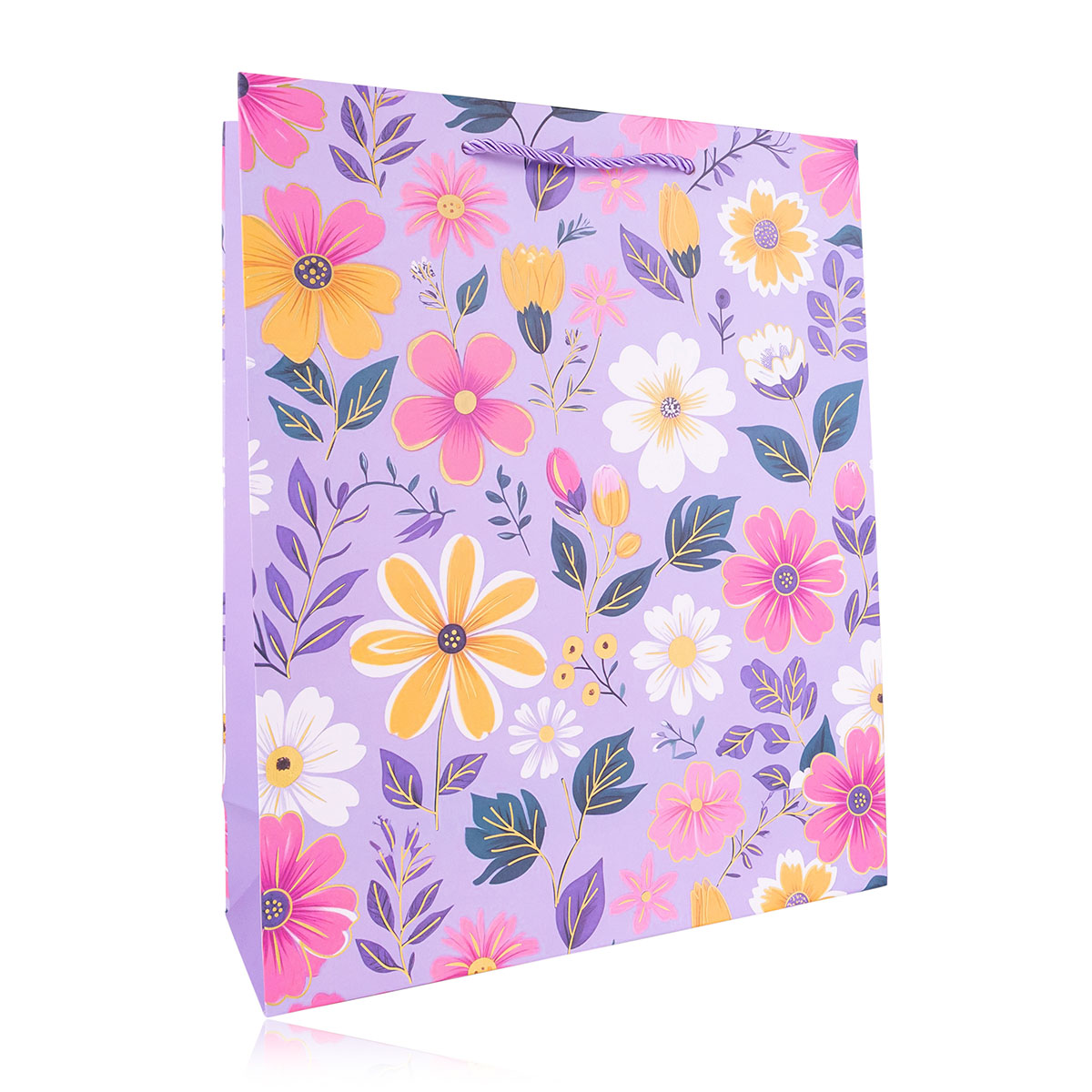 Geschenktasche BLUMEN BUNT L