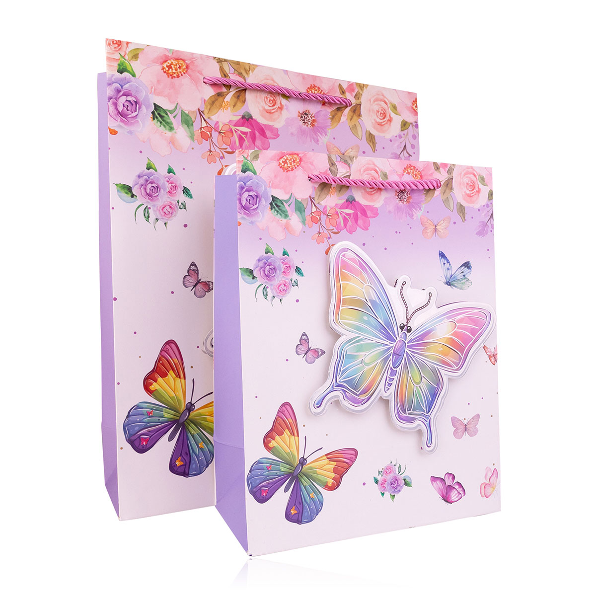 Geschenktasche BUTTERFLIES L