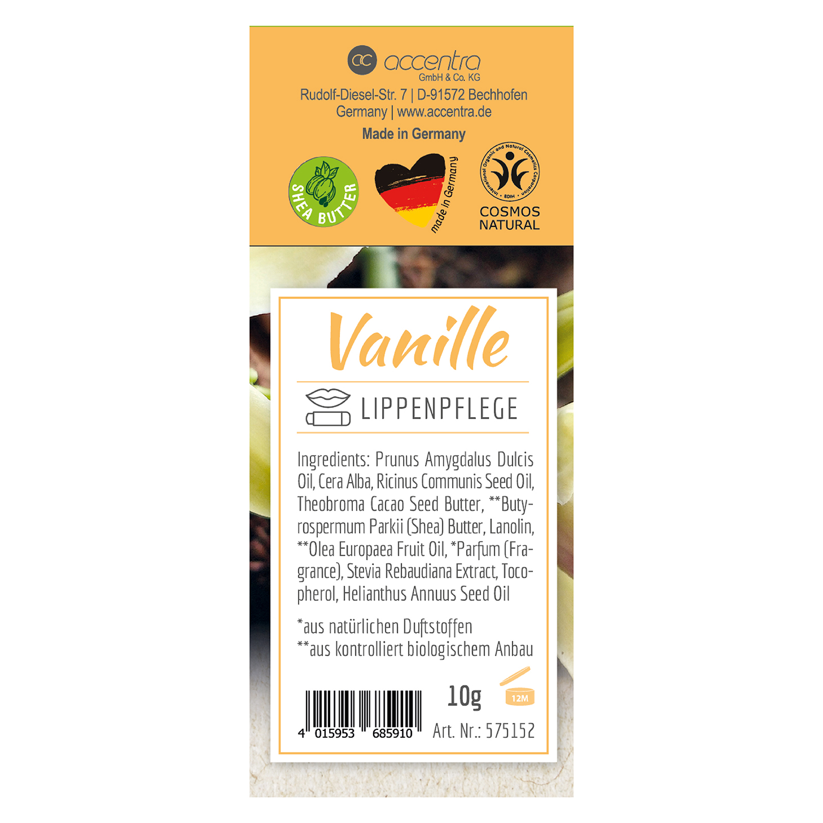 Lippenpflege "Vanille" sensena