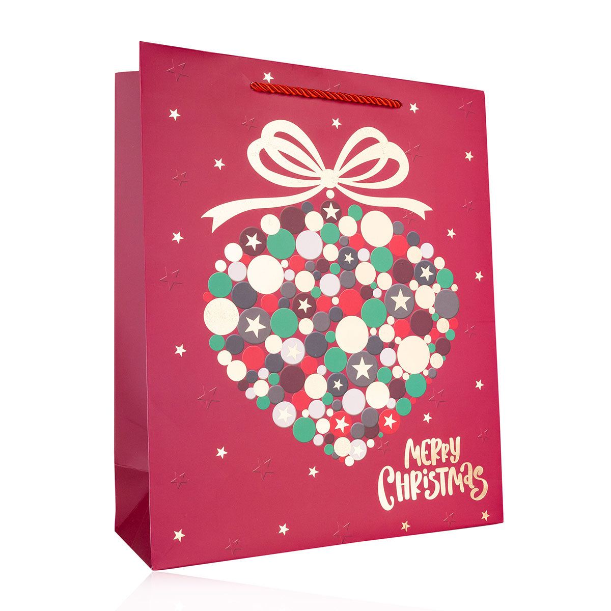 Geschenktasche aus Papier MERRY CHRISTMAS S