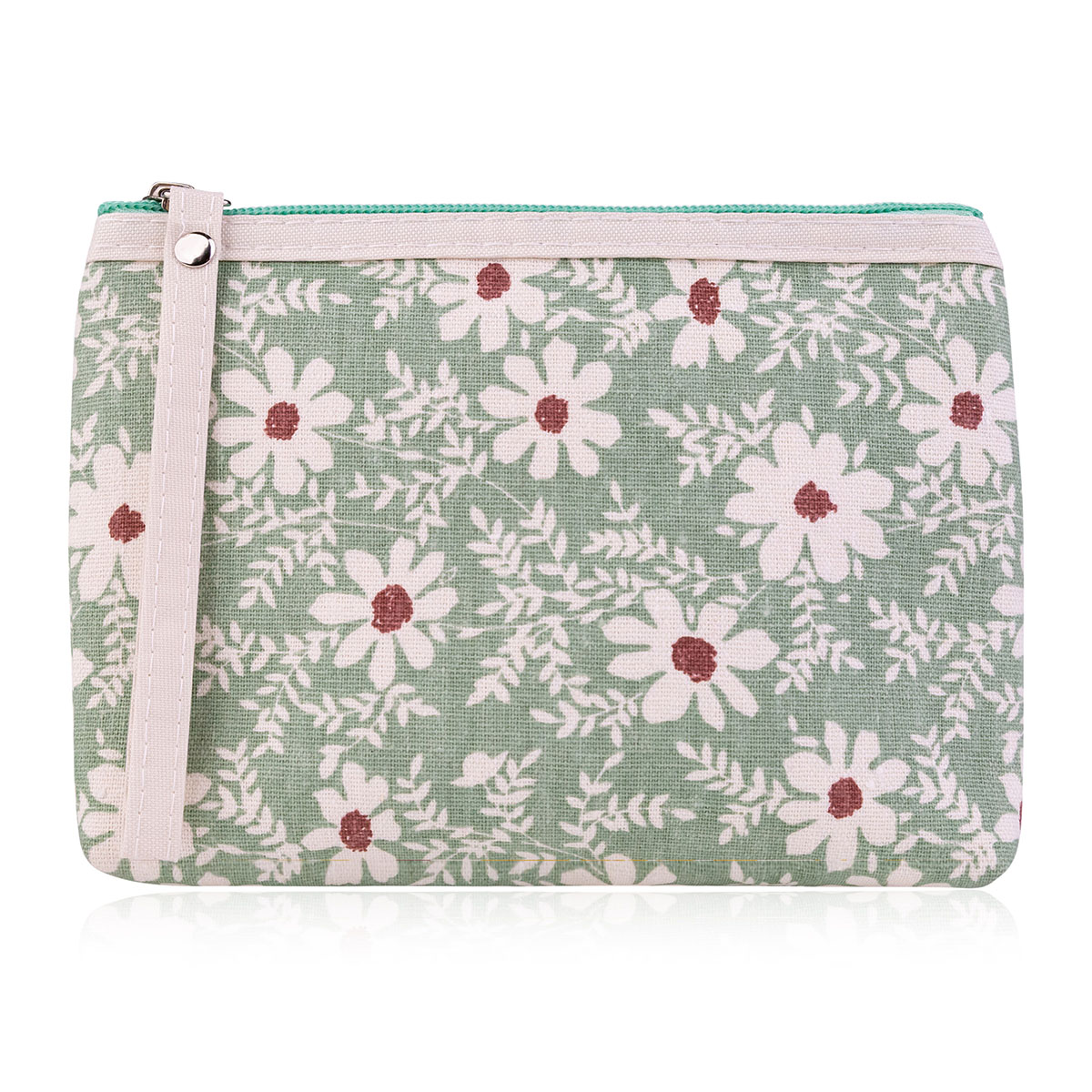 Kosmetiktasche mit Blumenprint 