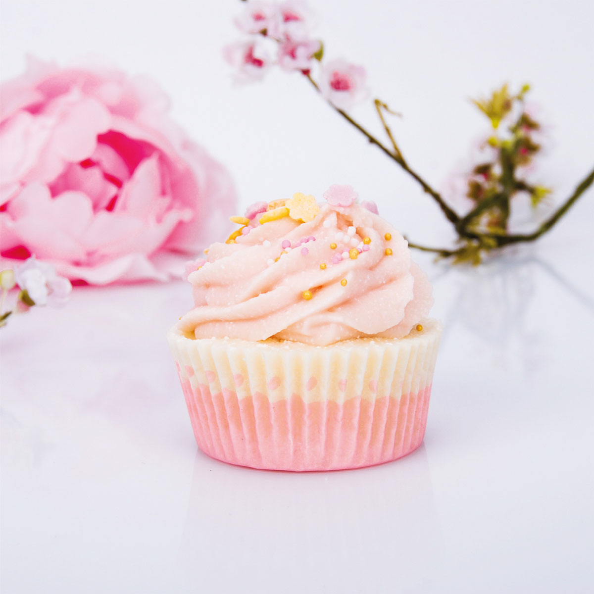 Badefee Badecupcake "Rosa Wölkchen"