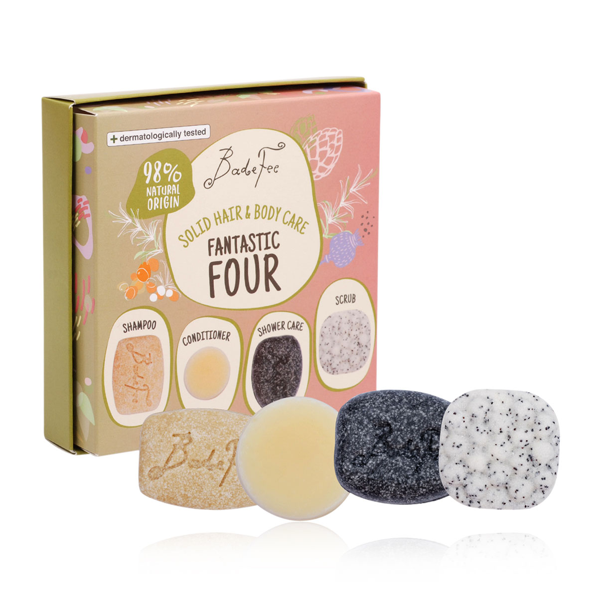 Badefee Geschenkset feste Pflege "Fantastic Four"