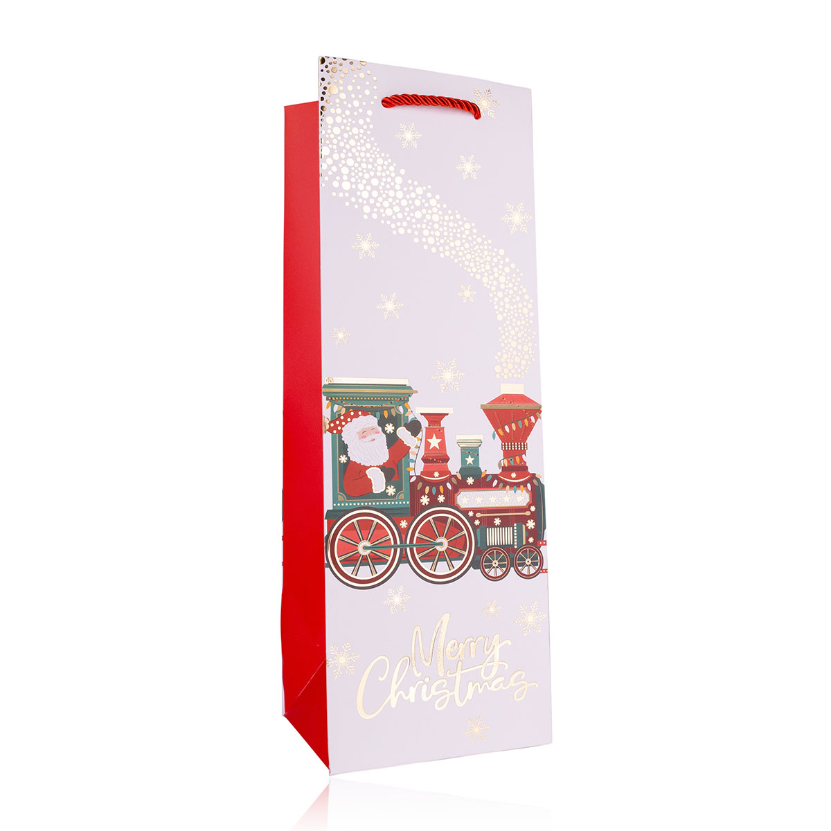 Geschenktasche MERRY CHRISTMAS für Flaschen