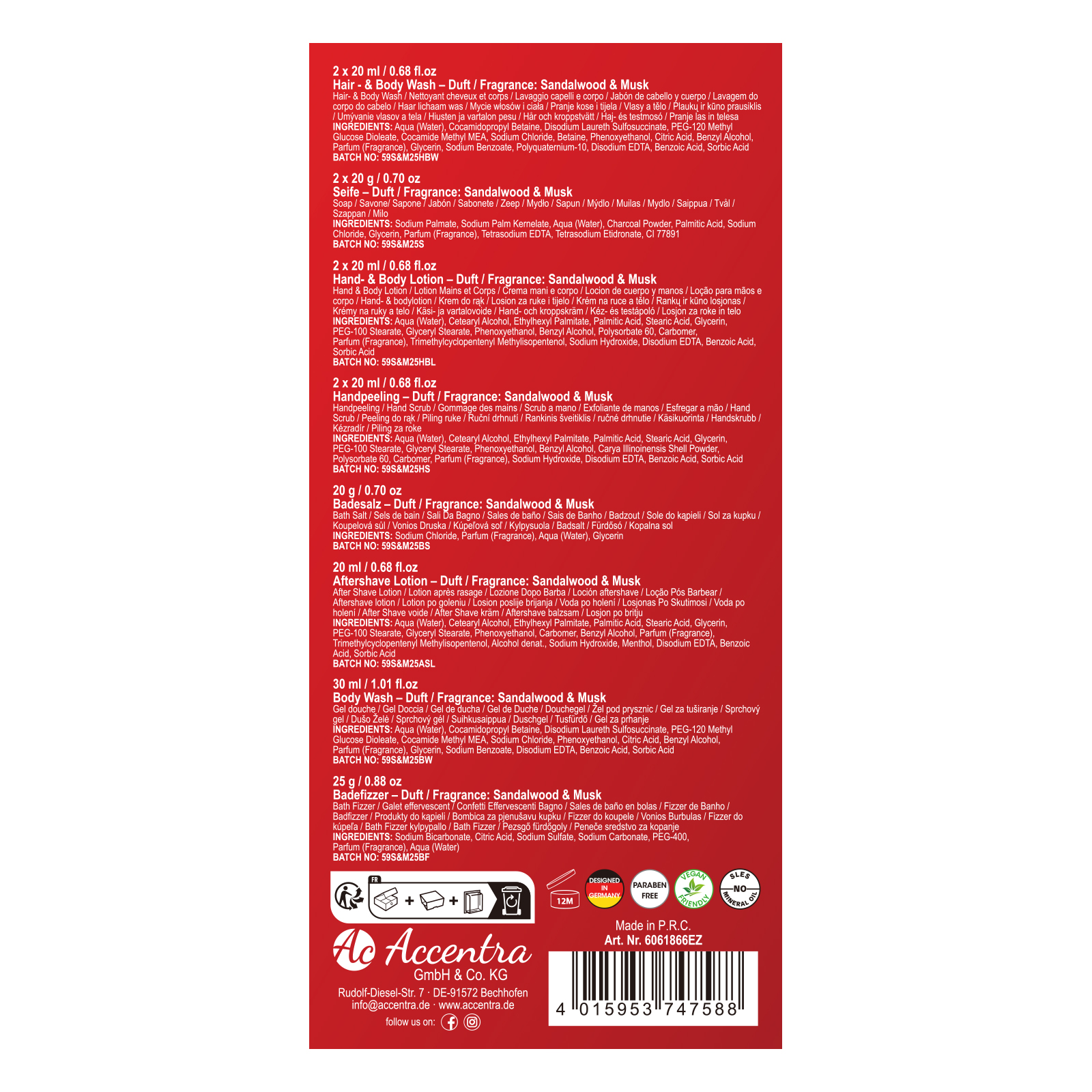 Adventskalender BATH &amp; BODY TOOLKIT 
