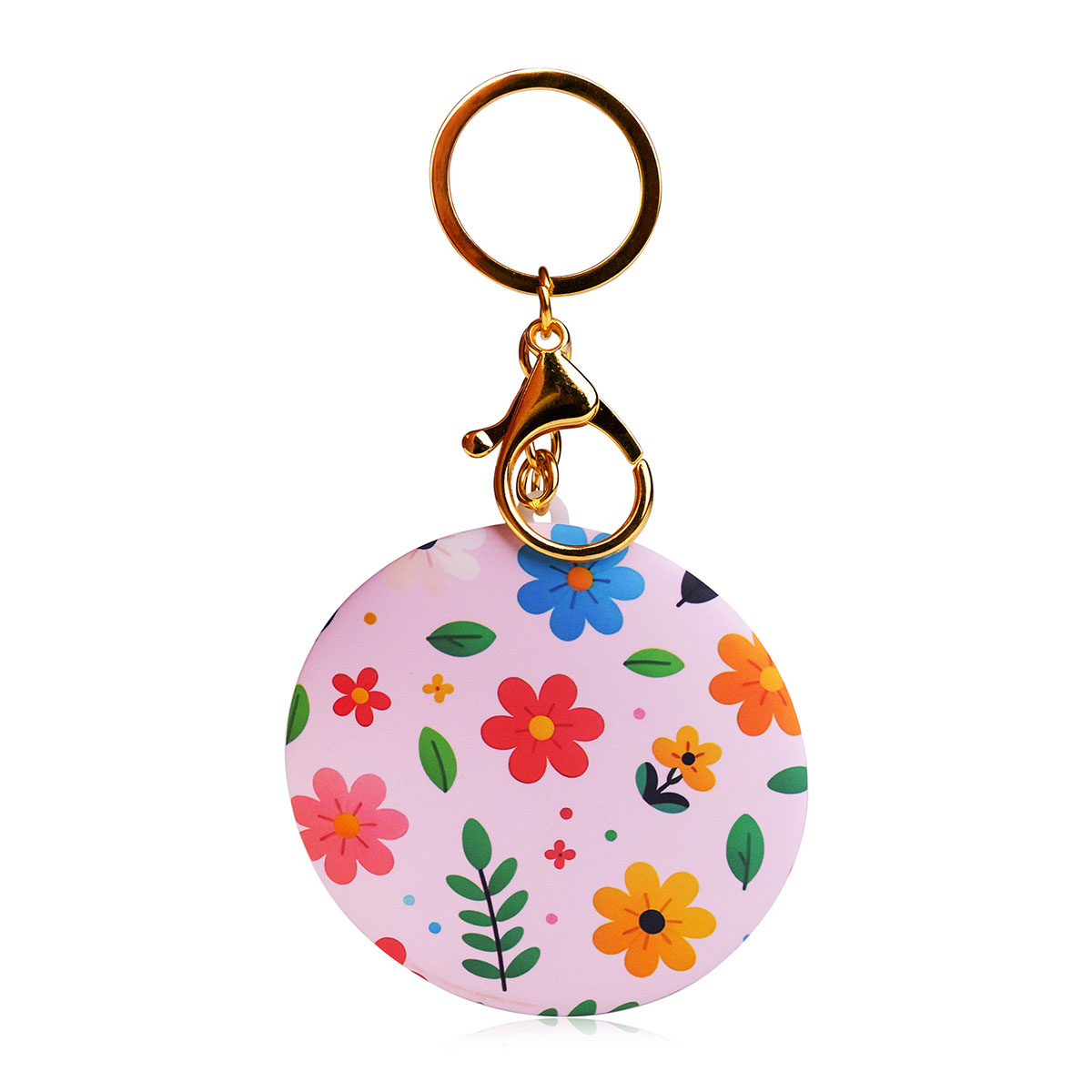 Taschenspiegel mit Blumenprint 