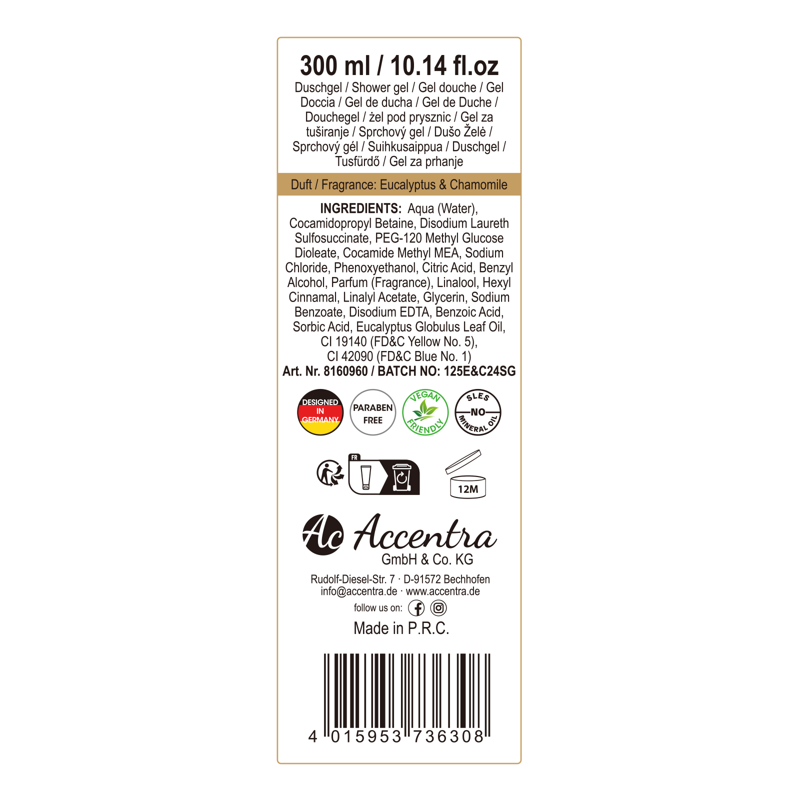 Duschgel RISE AND SHINE - WELLBEING