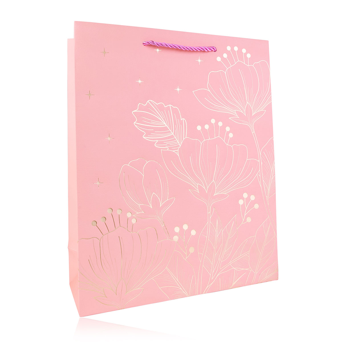 Paper gift bag GOLDEN FLOWERS 2 L